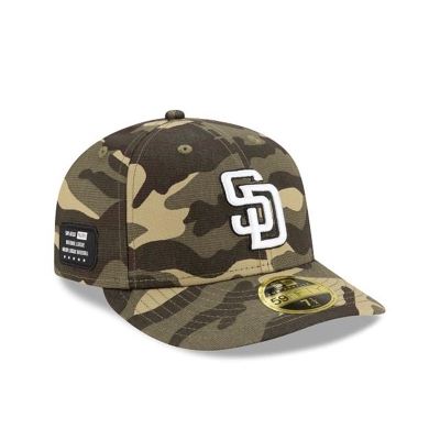 San Diego Padres Gorra | New Era MLB Armed Forces Weekend Low Profile 59fifty Fitted Cap Mexico - Verdes